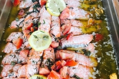 West Coast Sockeye Salmon in Lemon Dill